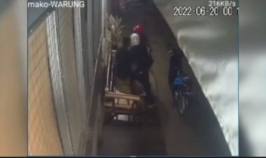 Aksi pembegalan Terekam CCTV