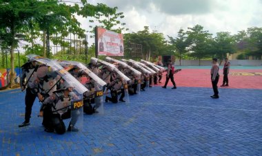 Sat Samapta Polres Pesawaran Berikan Pelatihan Dalmas Kepada Bintara Remaja