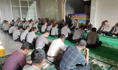 Tingkatkan Keimanan Ditengah Pelaksanaan Tugas, Polres Peswaran Laksanakan Program Binrohtal