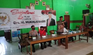MPR RI SOSIALISASIKAN 4 PILAR KEBANGSAAN DI DESA BANGUN SARI