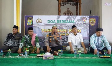 Polres Pesawaran Sambut Tahun Baru Islam 1444 H Dengan Do'a Bersama