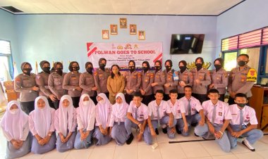 Peringati Hari Jadi Polwan Ke-74, Polwan Polres Pesawaran Laksanakan Goes To School