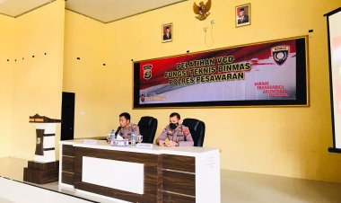 Puluhan Personil Pesawaran Ikuti Pelatihan Fungsi Teknis Kepolisian