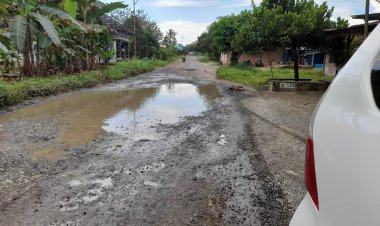 Warga Keluhkan Belasan Tahun Jalan Rusak Tak Diperbaiki