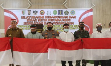 Polres Pesawaran Polda Lampung Gelar Silaturahmi Kebangsaan & Ikrar Setia Kepada NKRI Sewilayah Kabupaten Pesawaran
