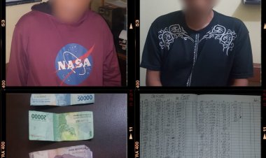 Team Tekab 308 Polsek Gedong Tataan Polres Pesawaran Amankan 2 Pelaku Judi Togel