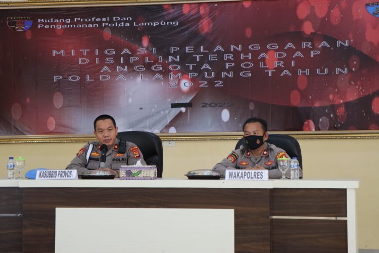 Mitigasi Pelanggaran Disiplin Terhadap Anggota Polri Polres Pesawaran Polda Lampung