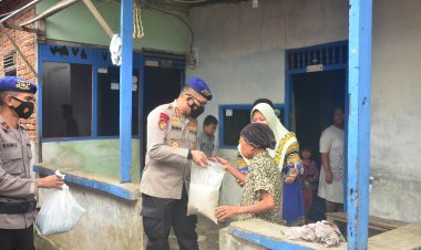 BBM Naik Polair Polda Bengkulu Salurkan 150 Paket Sembako