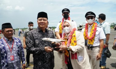 Super Jet Air Mendarat Perdana  Dapat Dongkrak Ekonomi Bengkulu