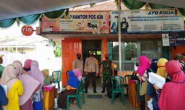 BLT BBM TAHAP SATU 2022 DI KANTOR POS KEDONDONG