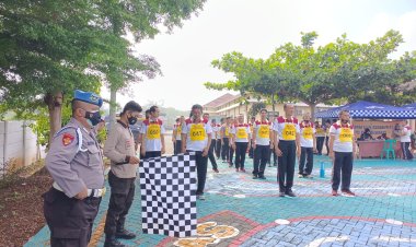 Tes Kesamaptaan Jasmani Personil Polres Pesawaran Polda Lampung