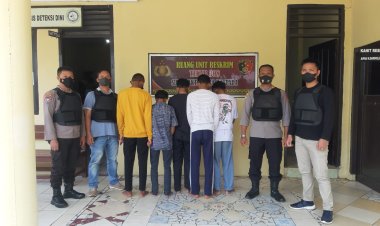 Tekab 308 Presisi Polsek Tegineneng Polres Pesawaran Berhasil Amankan 5 Pelaku Curat