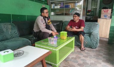 Bhabinkamtibmas Polsek Cibeureum Polres Sukabumi Kota Jalin Silaturahmi Dengan Warga