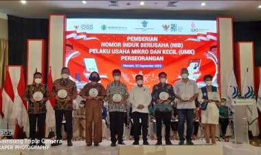 Kementerian Investasi/BKPM Berikan NIB Untuk Pelaku UMK di Manado