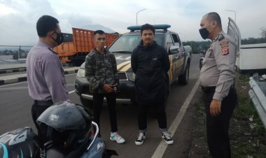 Unit Samapta Polsek Cibeureum Siaga di Titik Rawan