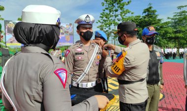 Apel Gelar Pasukan Operasi Zebra Krakatau 2022 Polres Pesawaran Polda Lampung
