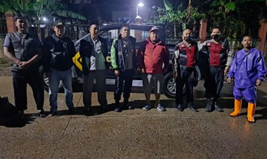 Forkompimcam Kecamatan Cibeureum Tinjau Wilayah Pasca Hujan Deras
