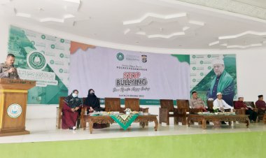 Cegah Perilaku Bullying di Lingkungan Ponpes, Iptu Matera Sambangi Ponpes Darul Huffaz Lampung.