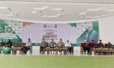 Sat Binmas Polres Pesawaran Polda Lampung Melaksanakan Sosialisasi Bahaya Bullying di Ponpes Darul Huffaz