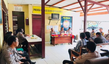 Asistensi Supervisi Bag SDM Polres Pesawaran Polda Lampung di Polsek Jajaran