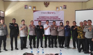 Polres Pesawaran Gelar Uji Kompetensi dan Pelatihan Citizen Journalism