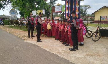 Sat Samapta Polres Pesawaran Polda Lampung Berikan Himbauan Tentang Bullying