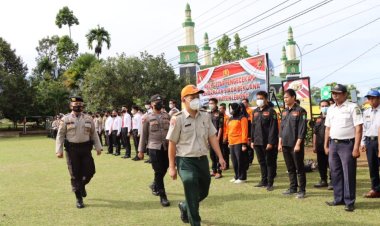 Polres Lebong Bersama Stakeholder Gelar Apel Siaga Bencana