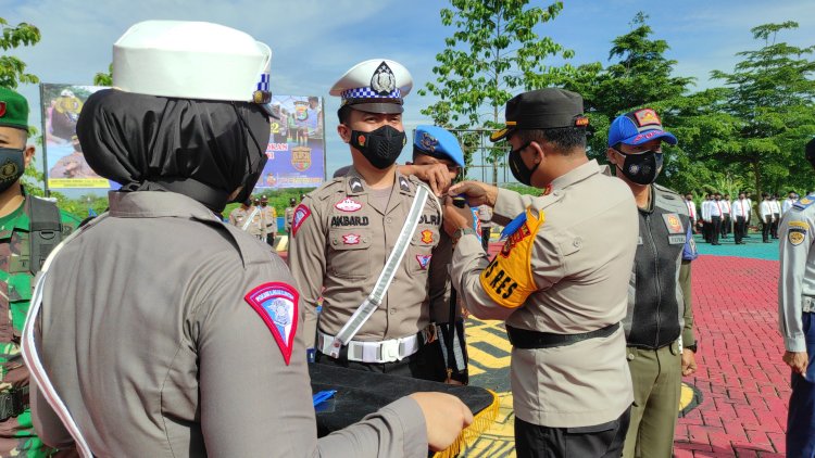 Apel Gelar Pasukan Operasi Zebra Krakatau 2022 Polres Pesawaran Polda Lampung