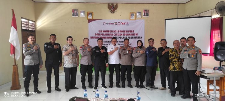 Polres Pesawaran Gelar Uji Kompetensi dan Pelatihan Citizen Journalism