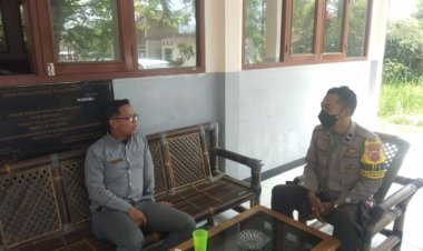 Bhabinkamtibmas Polsek Cibeureum Sambang SMA Negeri 5 Kota Sukabumi