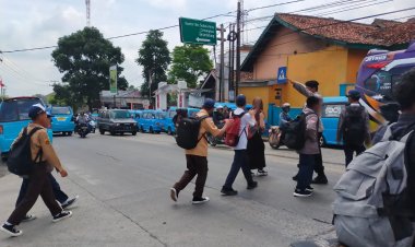 Patroli Polsek Sukalarang, Antisipasi Tawuran Antar Pelajar