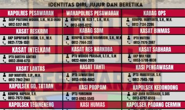 Polres Pesawaran dan Polsek Jajaran Siap Menerima Informasi & Pengaduan Masyarakat Melalui Via Telpon dan Whatsapp