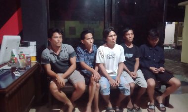Kedapatan Judi Song, Lima Warga Seginim Ditangkap Polisi