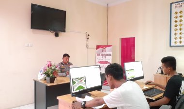 Satlantas Polres Bitung Gelar Bimbel Gratis Kepada Masyarakat Pemohon SIM