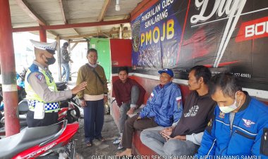 Giat Dikmas Unit Lantas Polsek Sukalarang