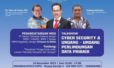 SEMINAR di INDOBUILDTECH 2022: ”CYBERSECURITY & UU Perlindungan Data Pribadi”