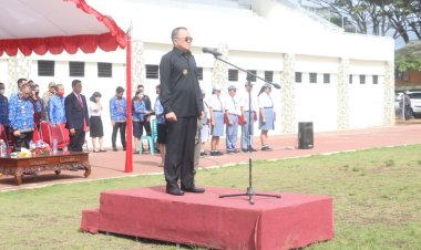 Hari Pahlawan Nasional Ke-77, Wakil Walikota Tomohon Menjadi Inspektur Upacara