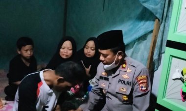 Kapolsek Gedong Tataan Takziah kerumah korban Tenggelam