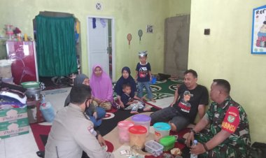 Jalin Silaturahmi, Bhabinkamtibmas Laksanakan Sambang Pos Yandu