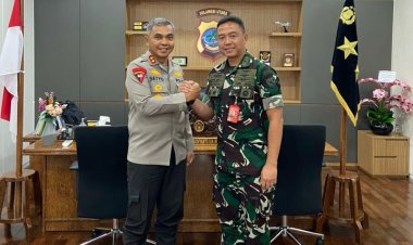 Kapolda Sulut Terima Courtesy Call Danlanud Sam Ratulangi