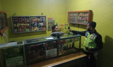 Polsek Sukalarang Kembali Gelar Razia Miras di Wilayah Sukalarang