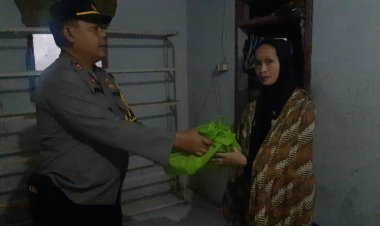 Aksi Sosial Polsek Sukalarang Berikan Bantuan Sembako Kepada Korban Gempa Bumi