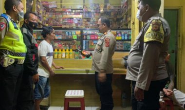 Sidak Warung Jamu Guna Ciptakan Kondusifitas