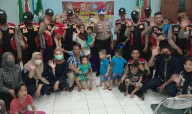 SDM Polrestabes Bandung Giat Bakti Sosial ke Panti Asuhan Bayi Sehat (PABS)
