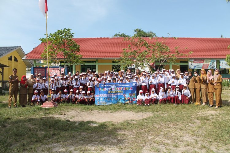 Satlantas Polres Pesawaran Polda Lampung Berikan Penyuluhan Budaya Tertib Berlalu Lintas di Sekolah
