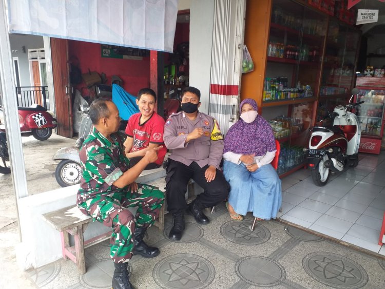 Sinergitas TNI - POLRI Babinkamtibmas Bersama Babinsa Laksanakan Sambang Ke Wilayah Binaan