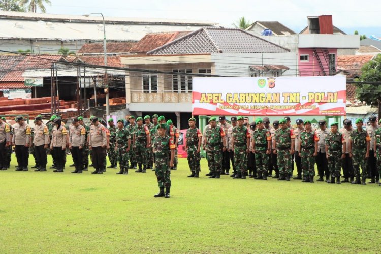 Sinergitas TNI-POLRI Wujudkan Kondusifitas