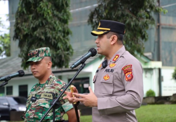 Sinergitas TNI-POLRI Wujudkan Kondusifitas