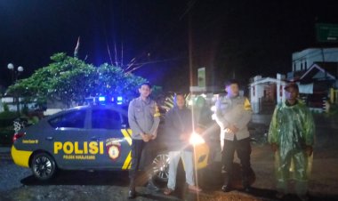 Polsek Sukalarang Gelar Patroli KRYD Malam Minggu Sasaran Pekat