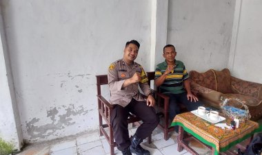 Wujudkan Sinergitas dengan Warga, Bhabinkamtibmas Rutin Laksanakan Sambang